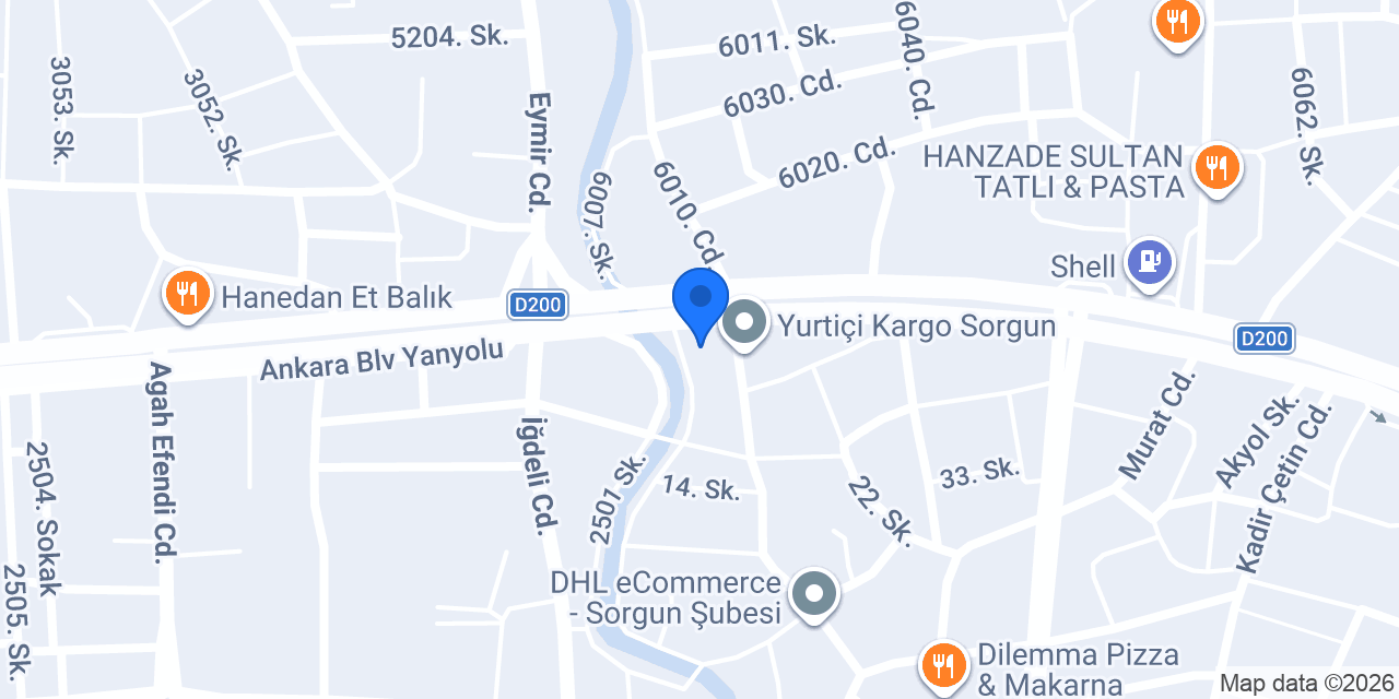 SYM YAPI MARKET konumu