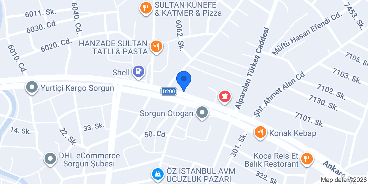 Meşhur Çorbacı konumu