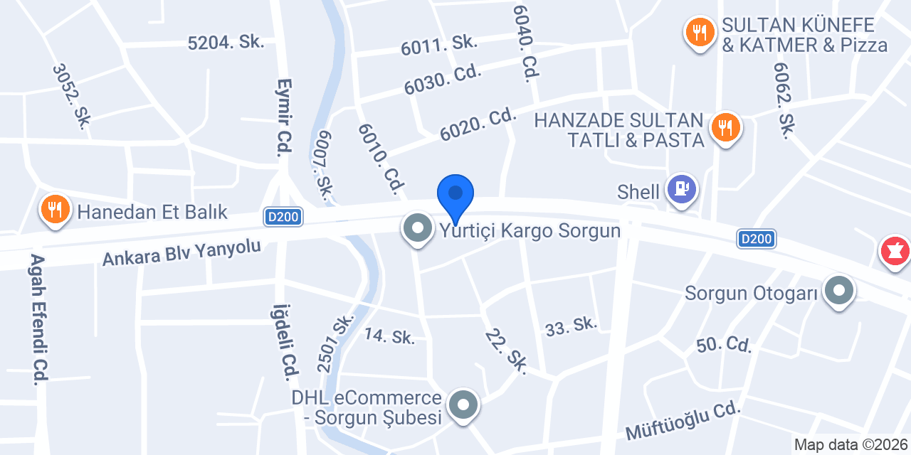 VİP RENT A CAR SORGUN konumu