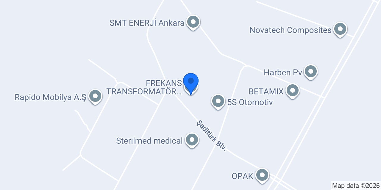FREKANS TRANSFORMATÖR ENERJİ YATIRIM A.Ş. konumu