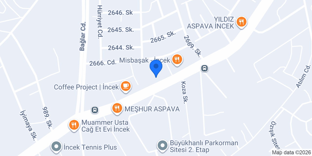 Centaura Veteriner Klinigi konumu