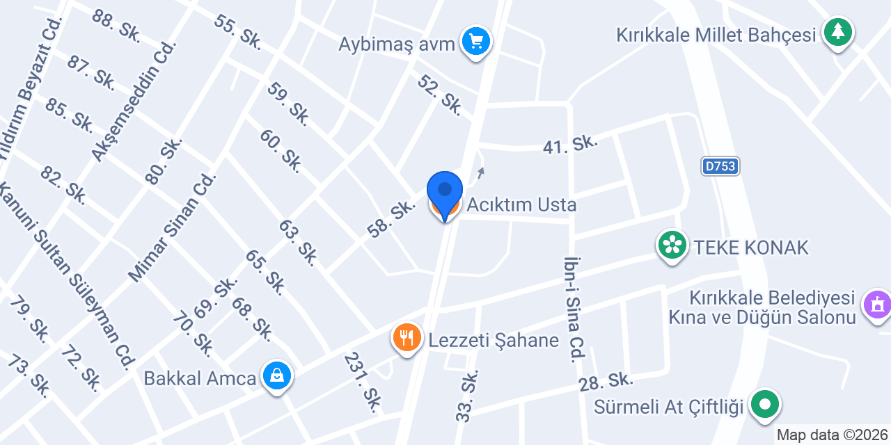 Acıktım Usta konumu