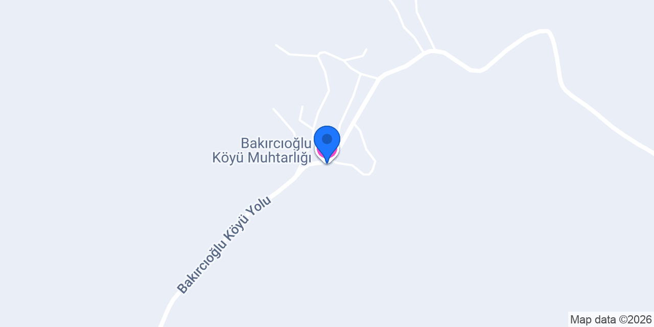 Bakırcıoğlu Köyü Muhtarlığı konumu