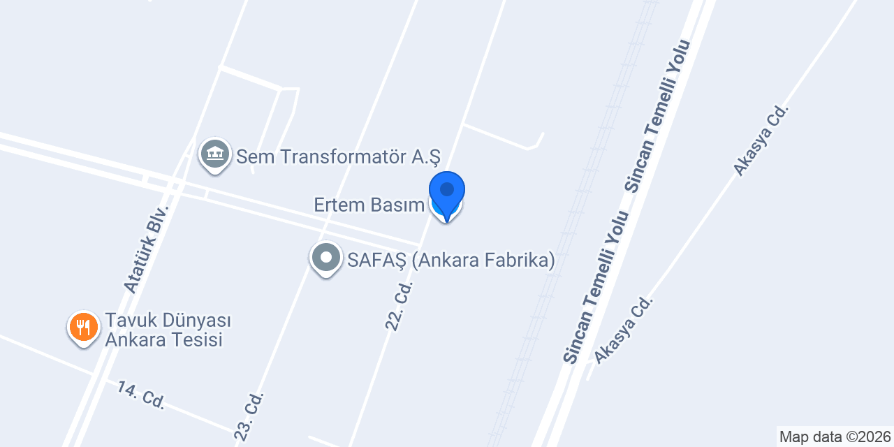 Ertem Basım konumu