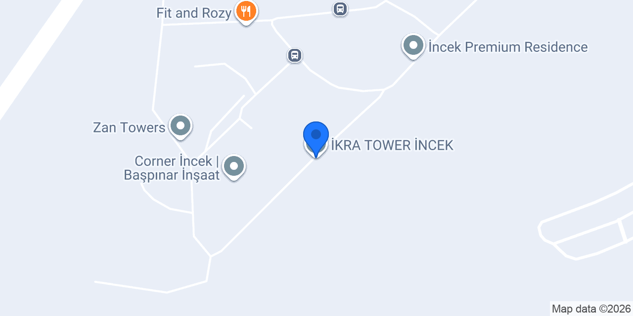 İKRA TOWER İNCEK konumu