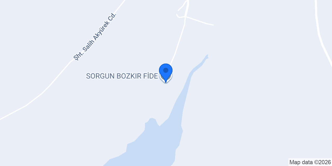 SORGUN BOZKIR FİDE konumu