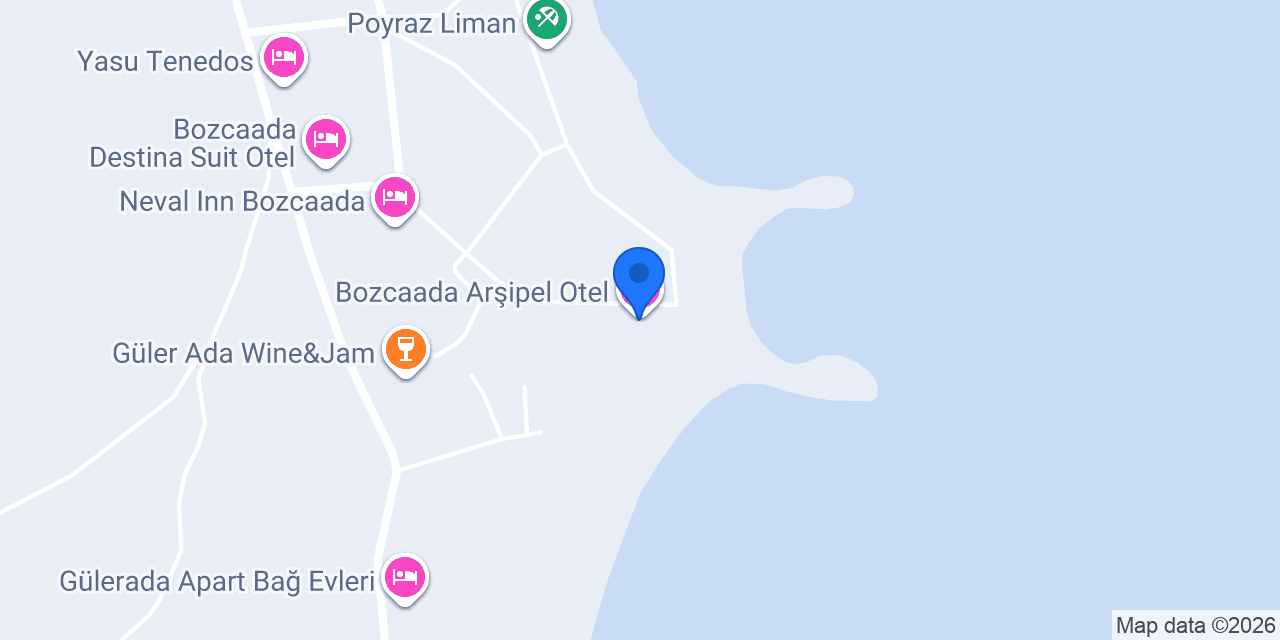 Bozcaada Arşipel Otel konumu