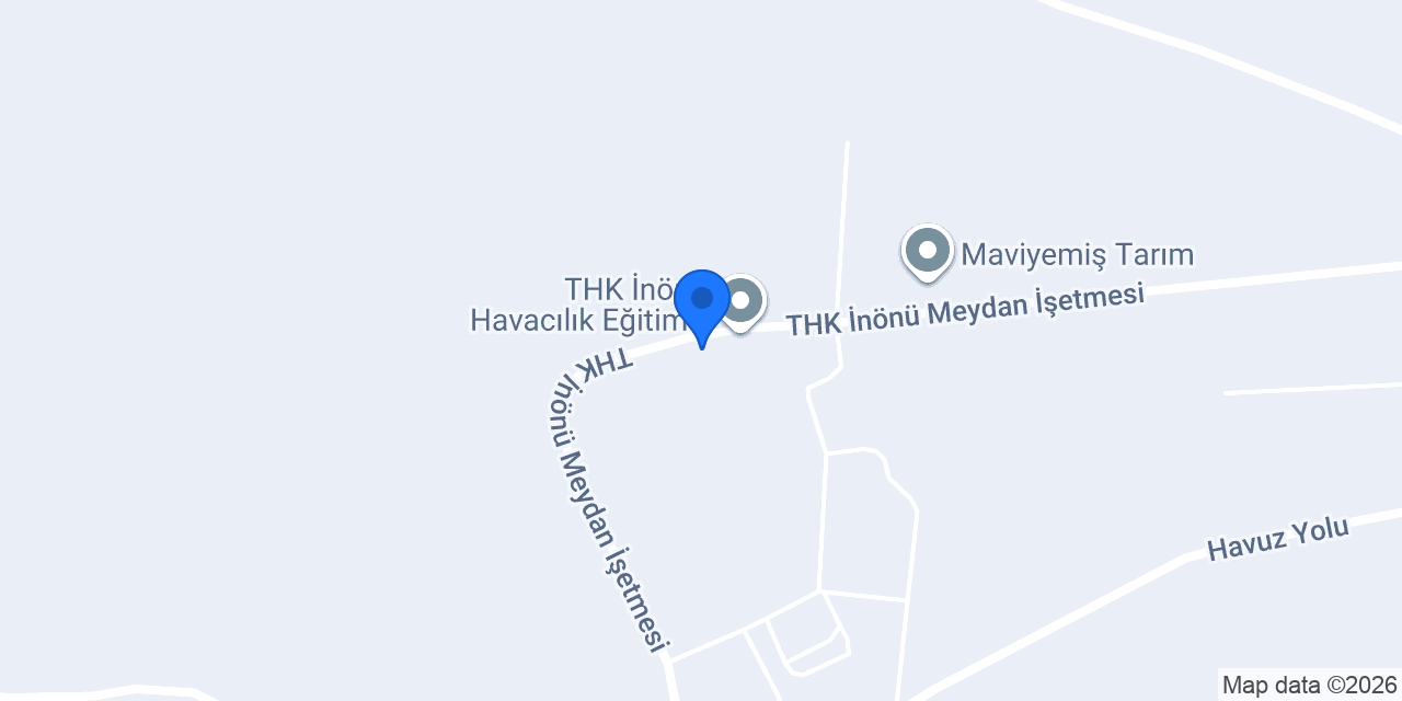 THK Planör Uçuş Eğitim Okulu konumu