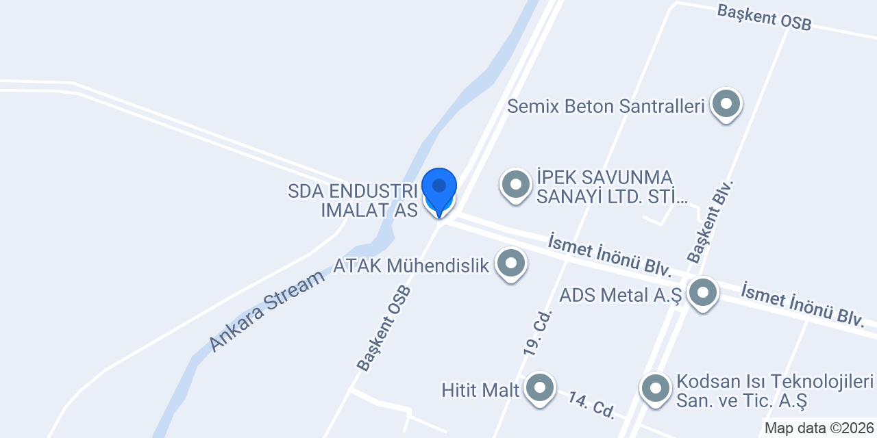 SDA ENDUSTRI IMALAT A.S konumu