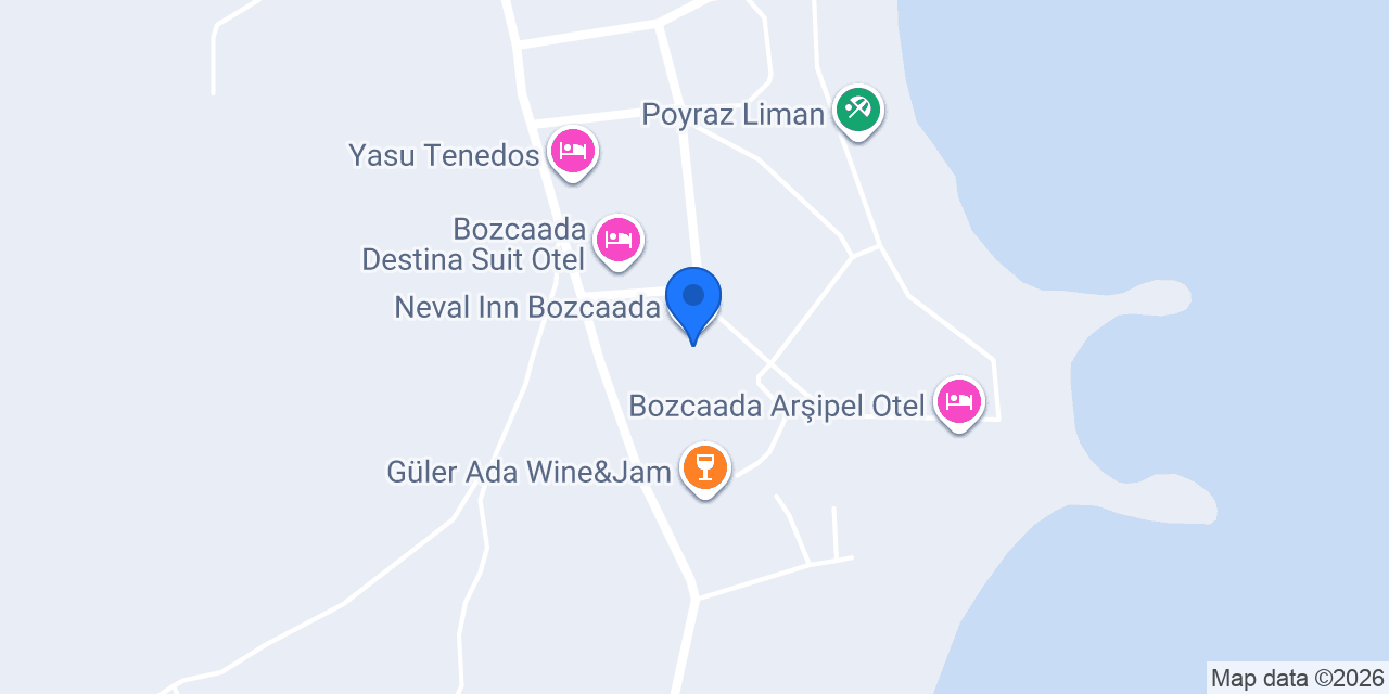 Destina Bade Otel Bozcaada konumu