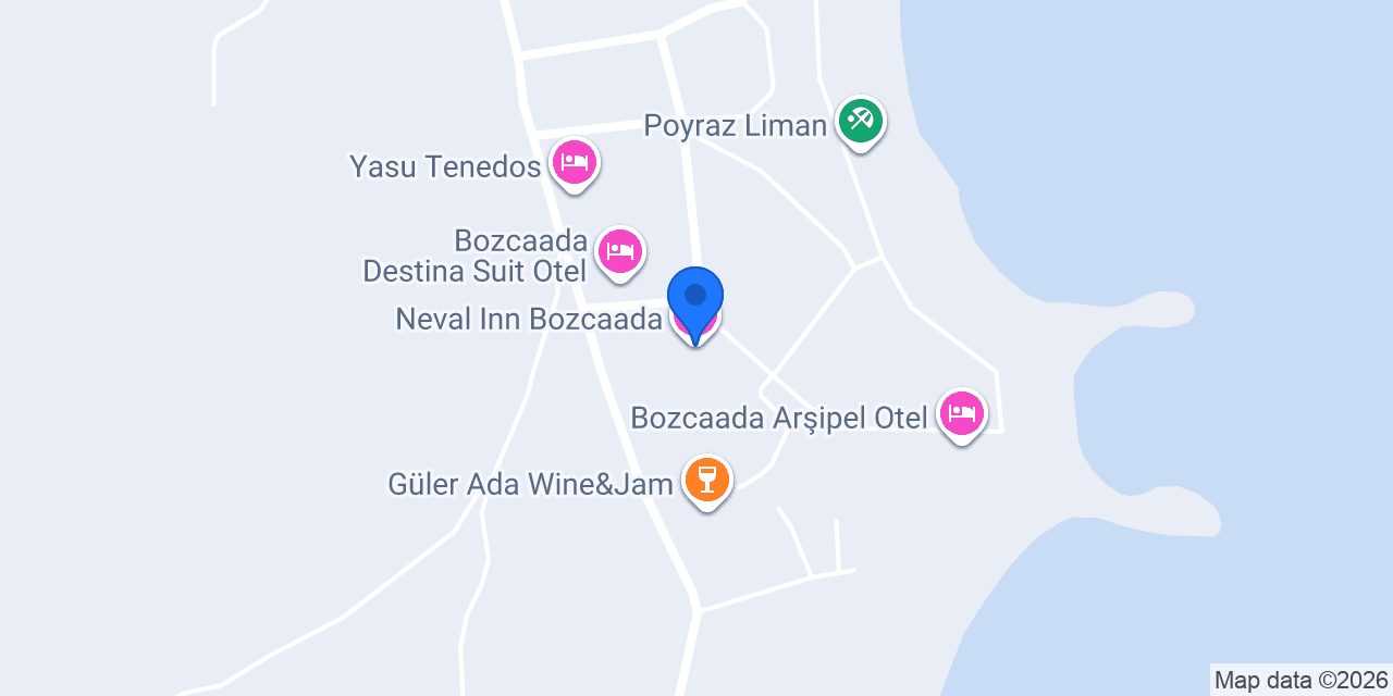Neval Inn Bozcaada konumu