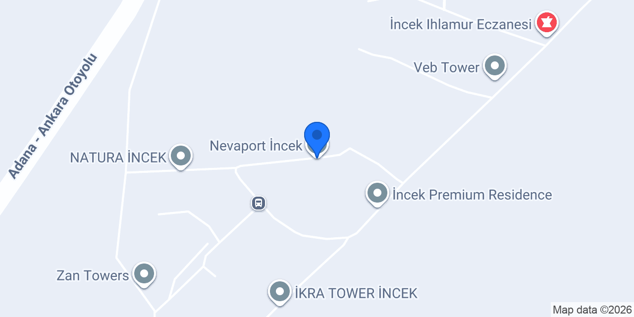 Nevaport İncek konumu