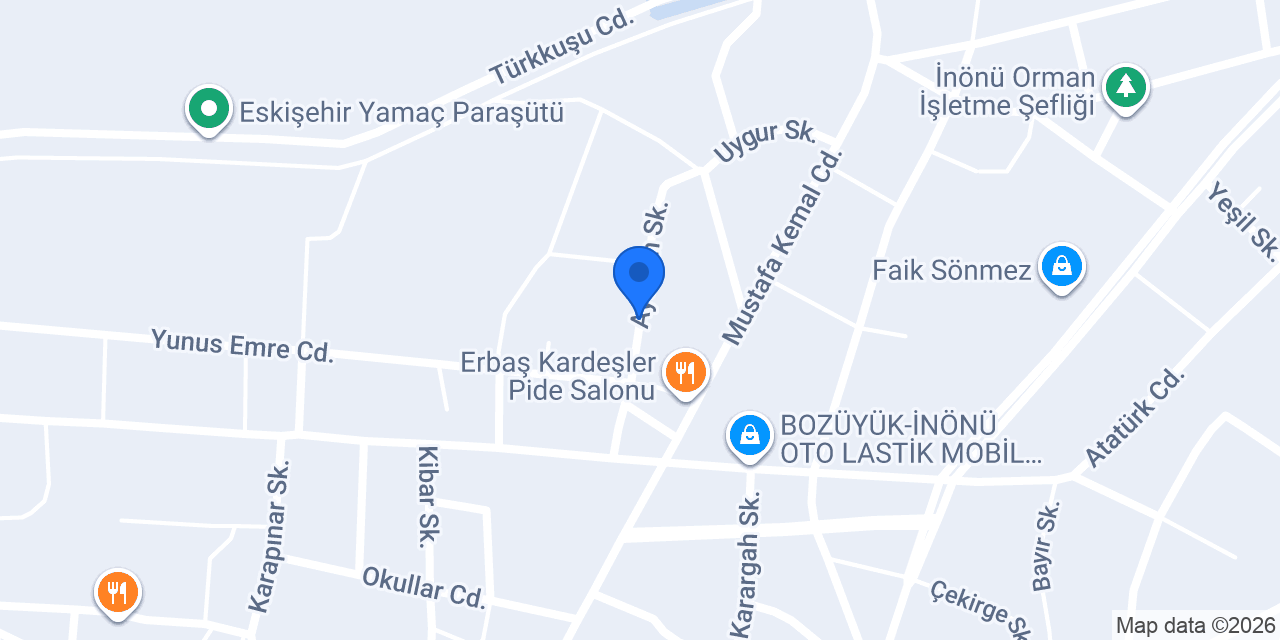 İnönü Lisesi konumu