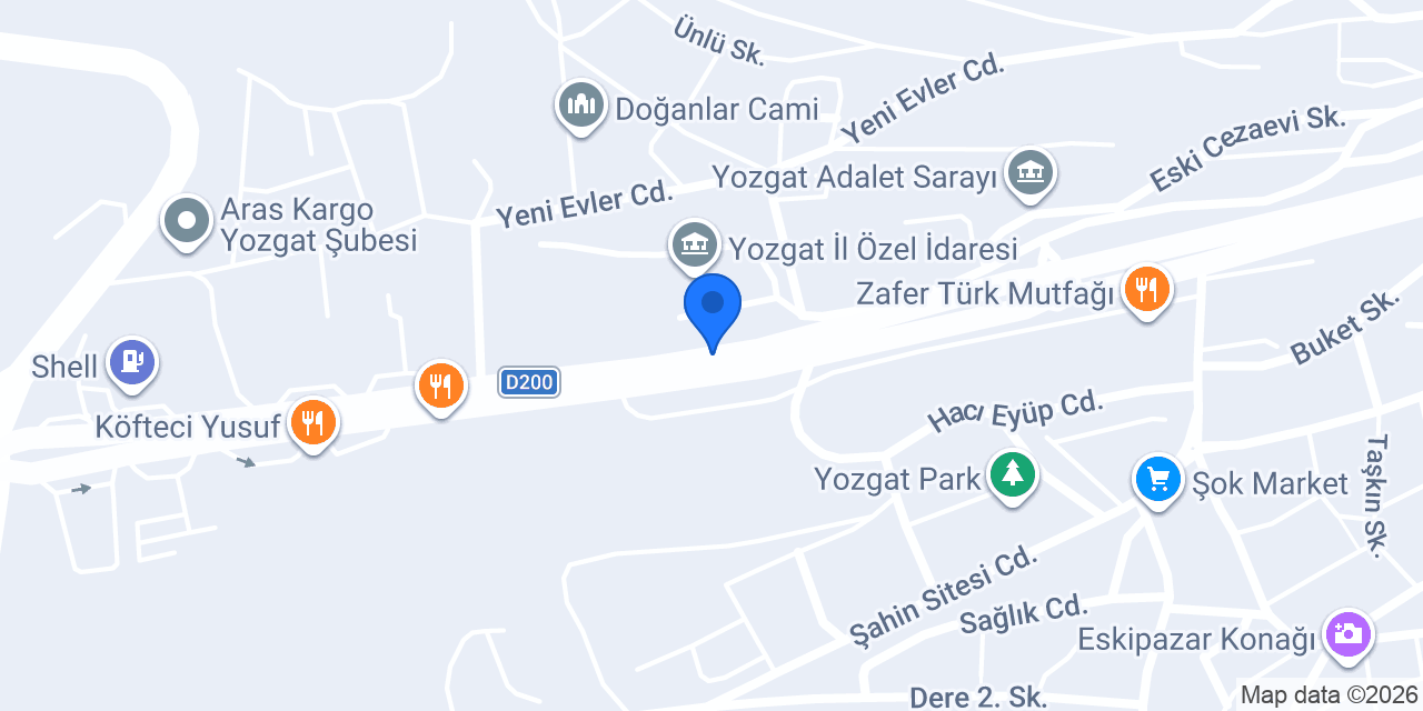 yozgat ergül mobilya konumu