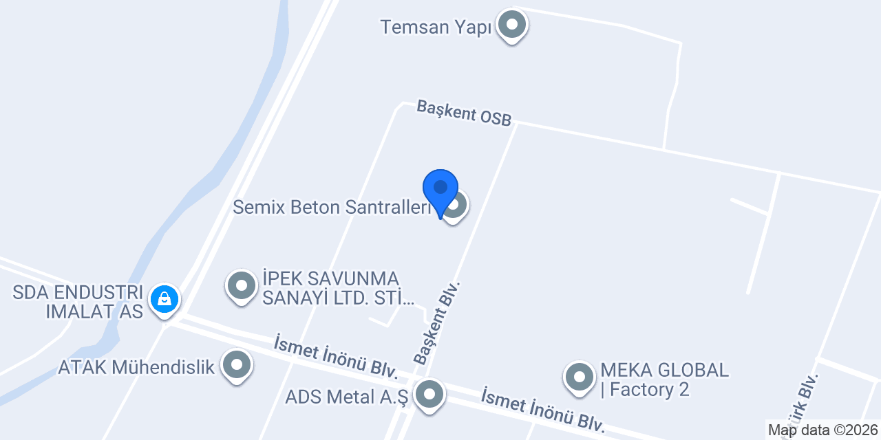 Semix Beton Santralleri konumu