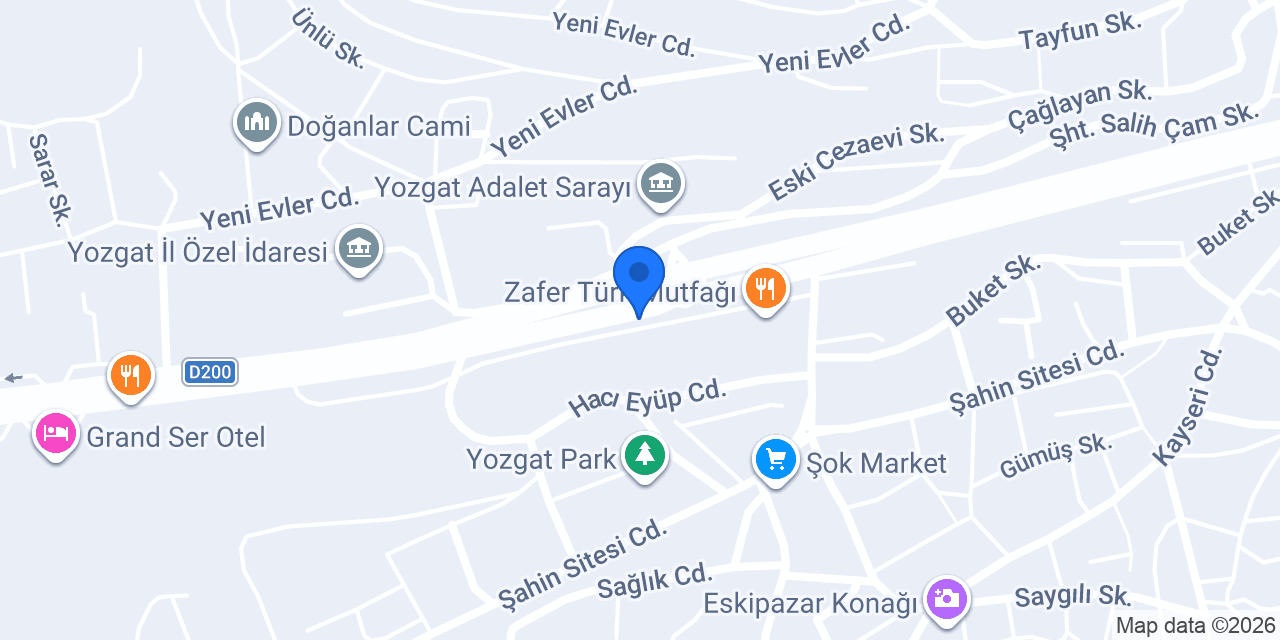 Ptt-bozok Üniversitesi konumu