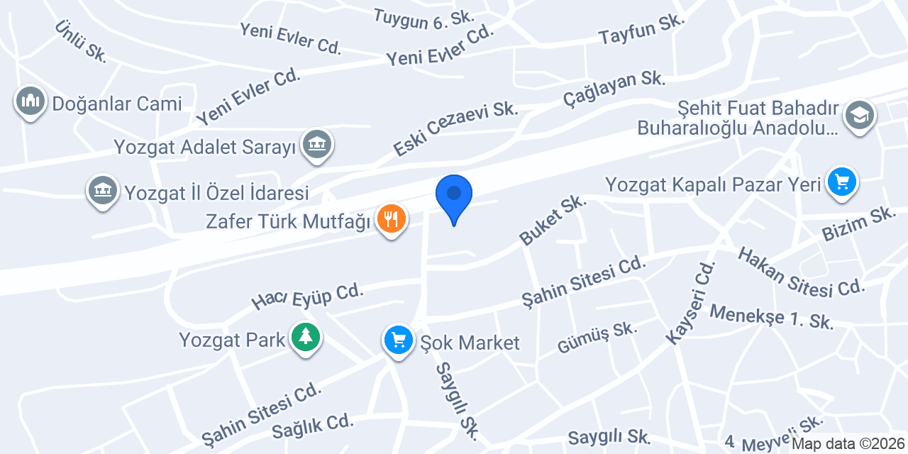 Evim Desing Mobilya konumu