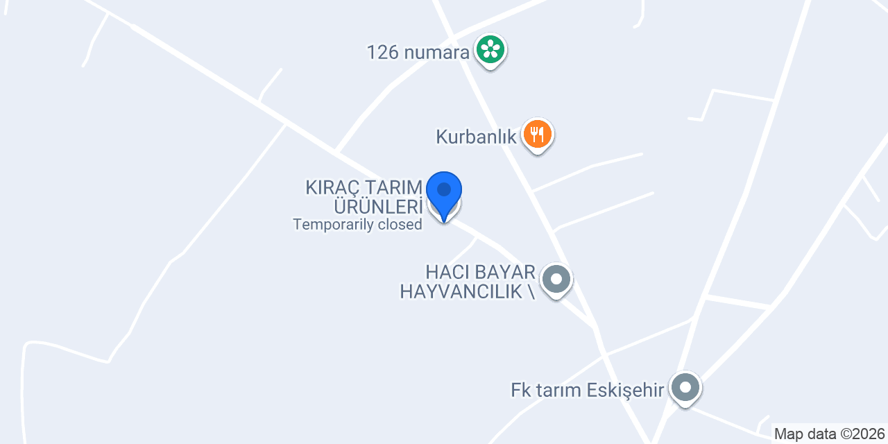 KIRAÇ TARIM ÜRÜNLERİ konumu