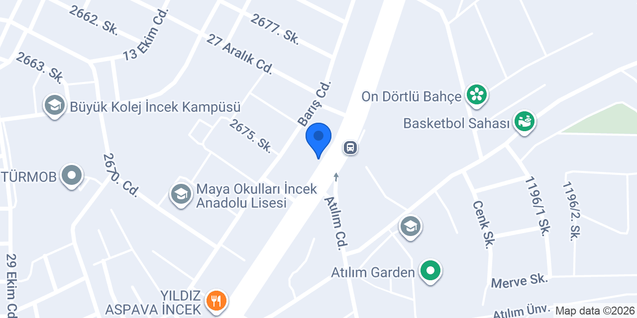 BM Kırtasiye Copy Center İncek konumu