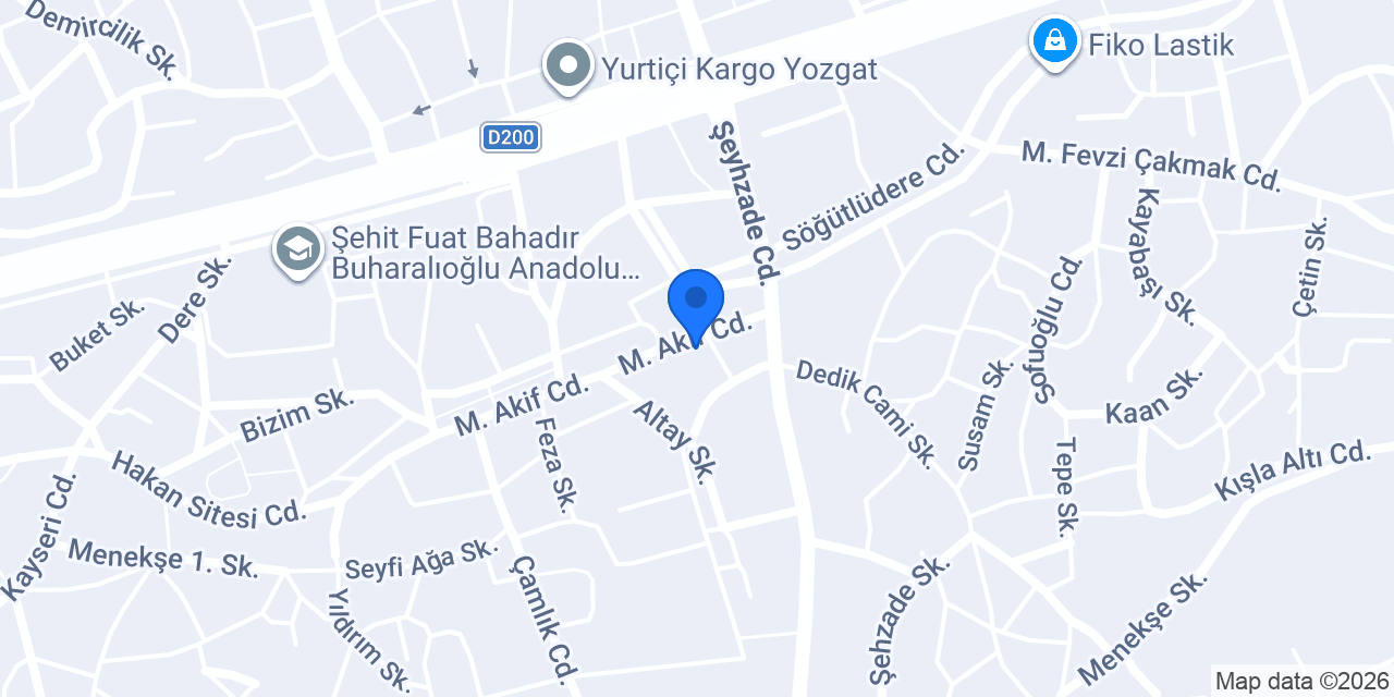 Tüfekçi Duşakabin konumu