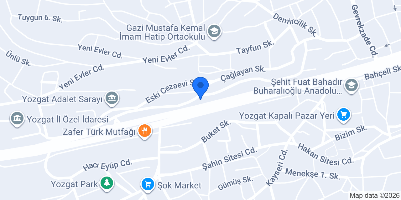 Hedef Dogalgaz ve Su Tesisat konumu