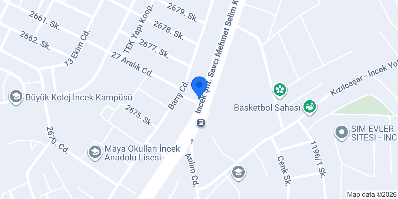Lale Flowers İncek konumu