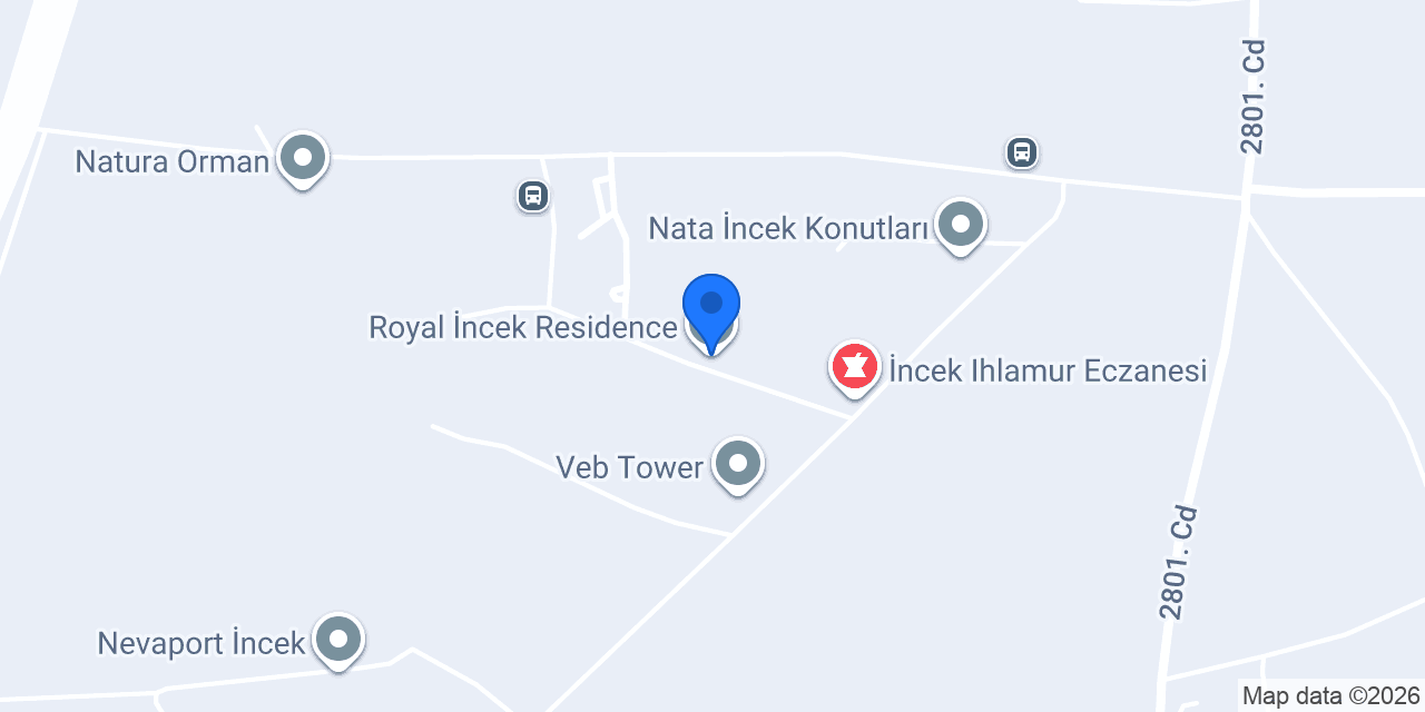Royal İncek Residence konumu