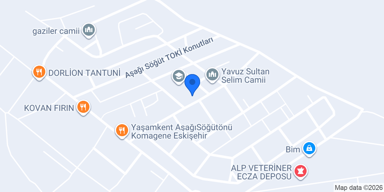 Beyti pide kebap konumu