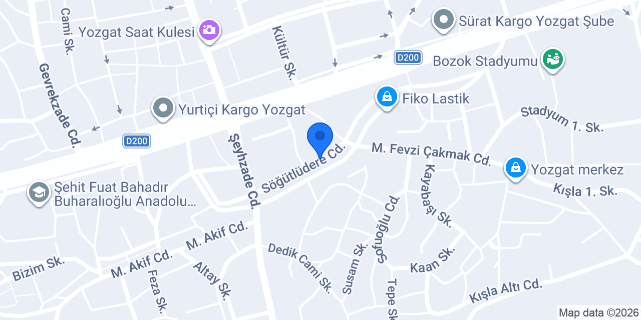 Yozgat Doğan Elektrik konumu