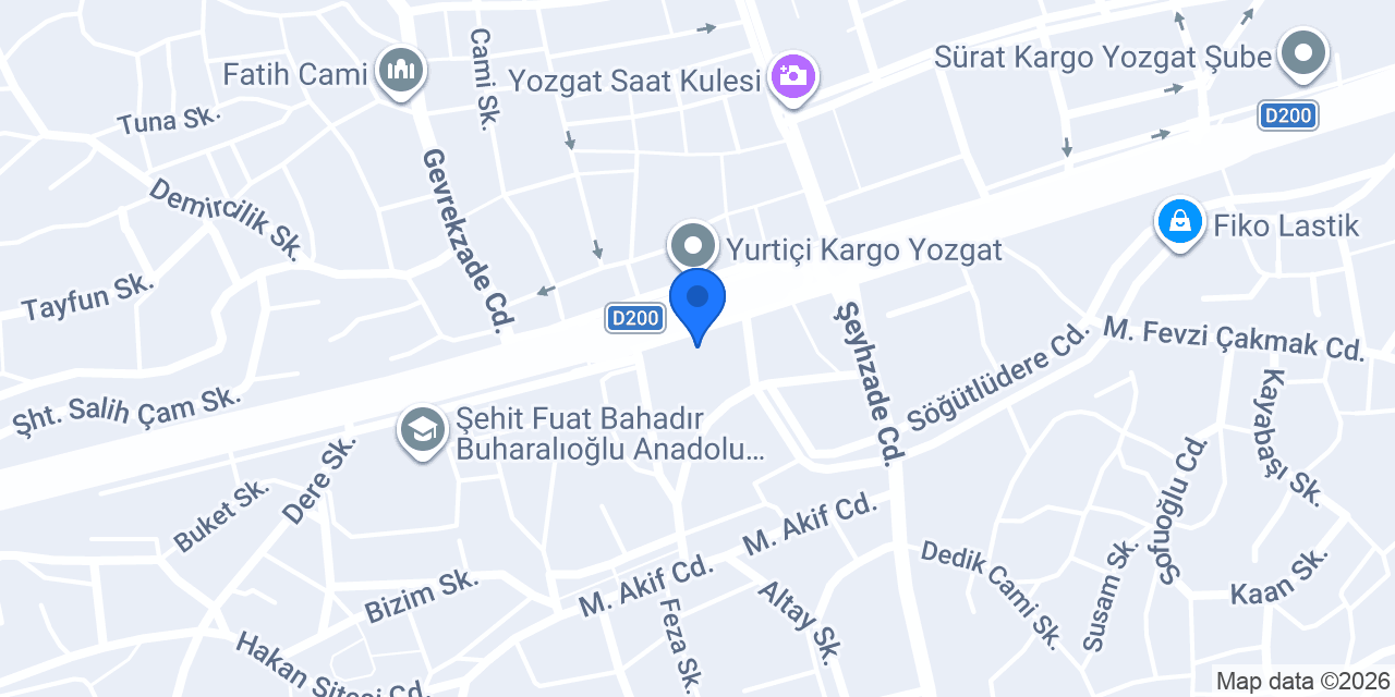 Şenol Eczanesi konumu