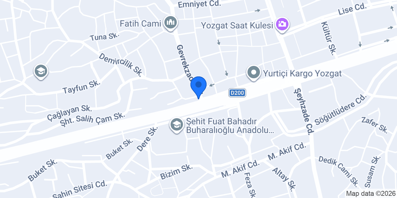 Köseoğlu Taksi konumu