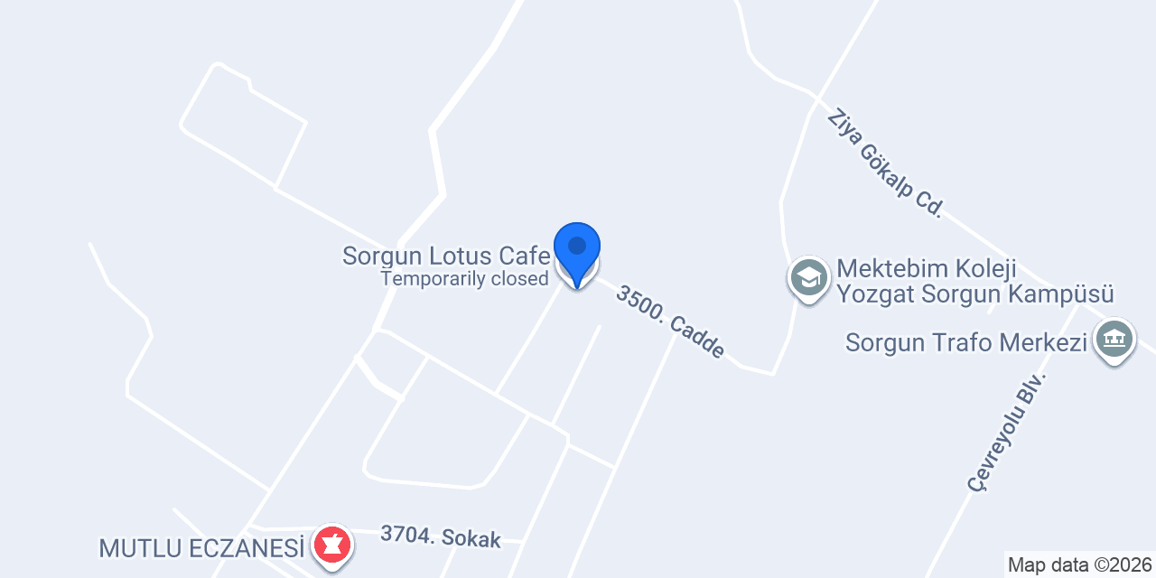 Sorgun Lotus Cafe konumu