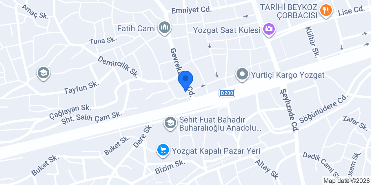Karaköse tesisat konumu
