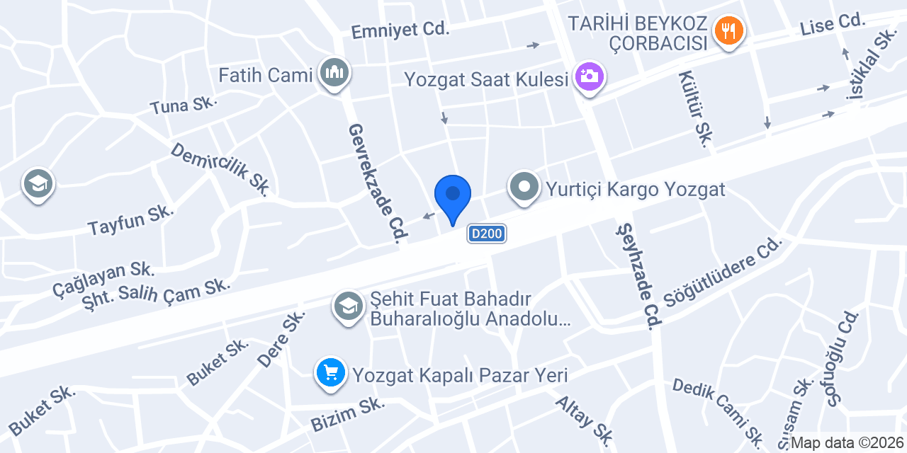 BAKIRCIOĞLU MOBİLYA konumu