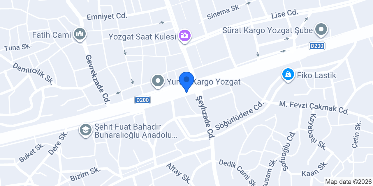 Yozgat Taksi konumu