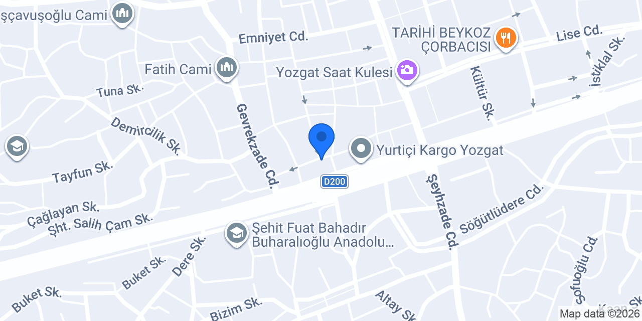 Yozgat Su Tesisatçısı konumu