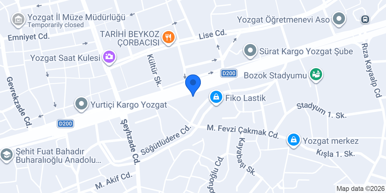 URFA YÖREM BAKLAVALARI YOZGAT ŞUBESİ konumu