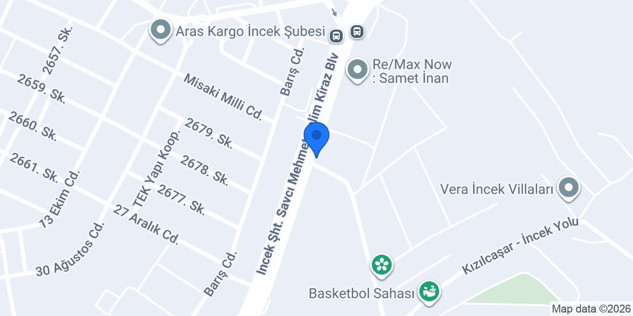 Beyoğlu Halimbey İncek konumu