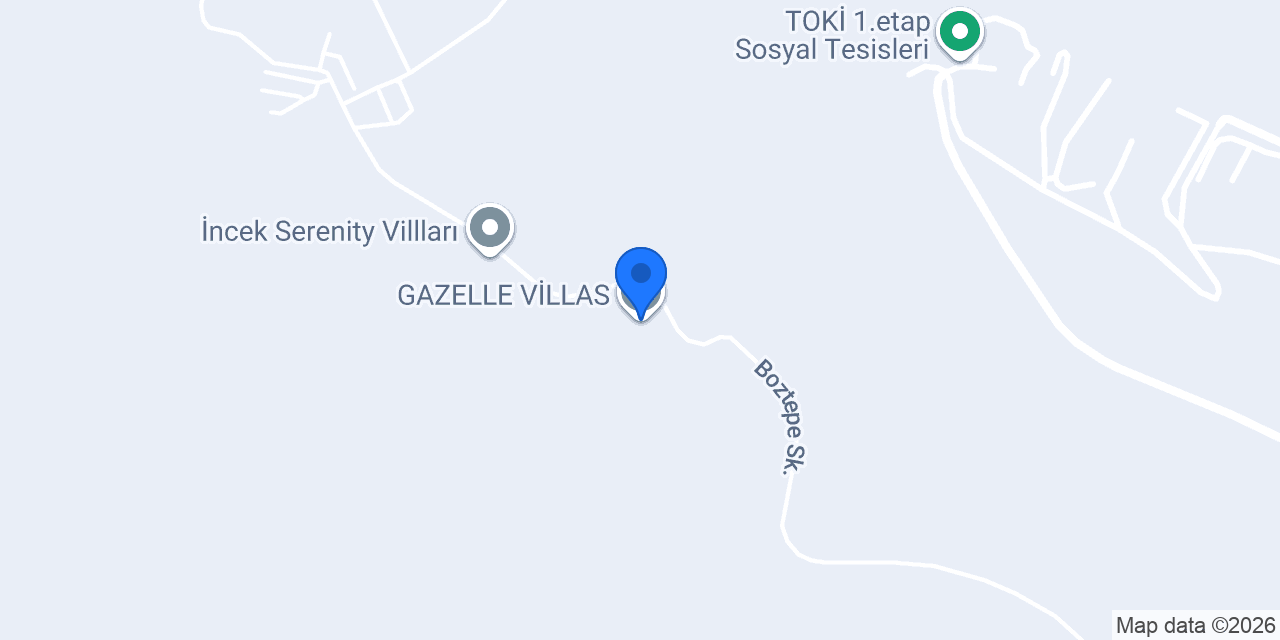 GAZELLE VİLLAS konumu