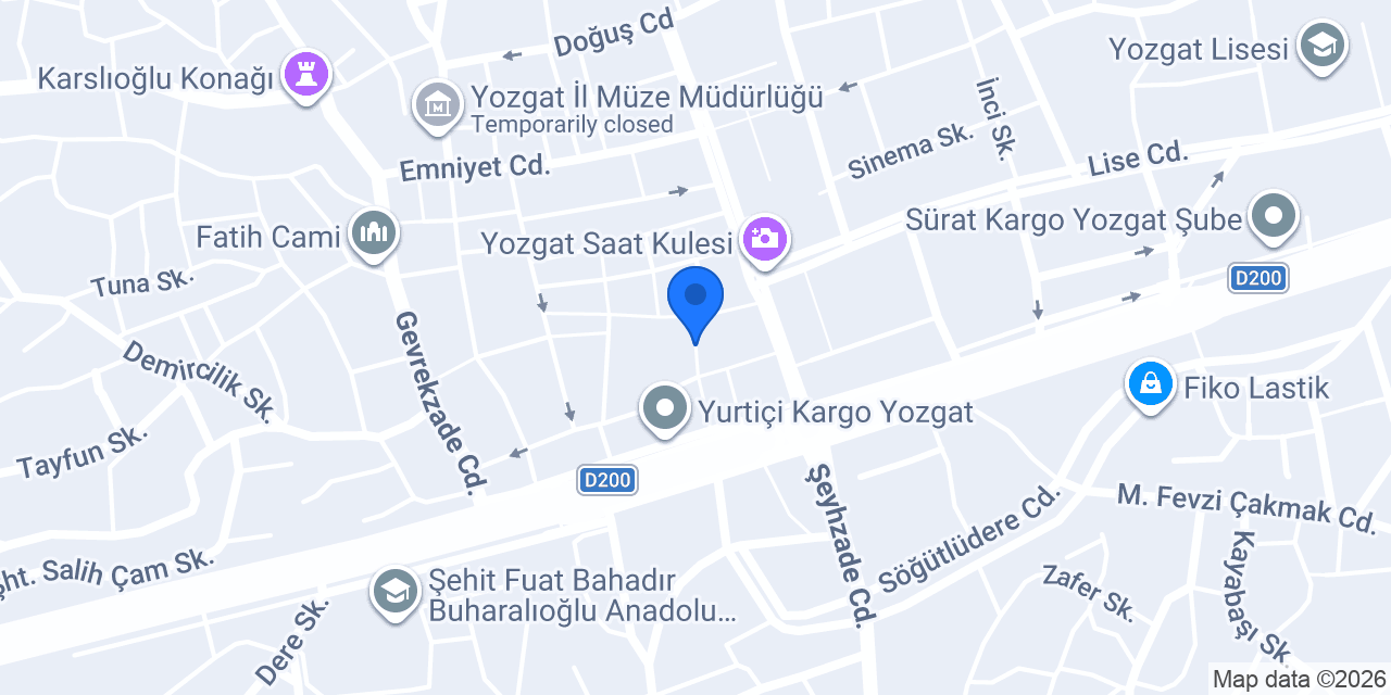 Yayla Lokantası konumu