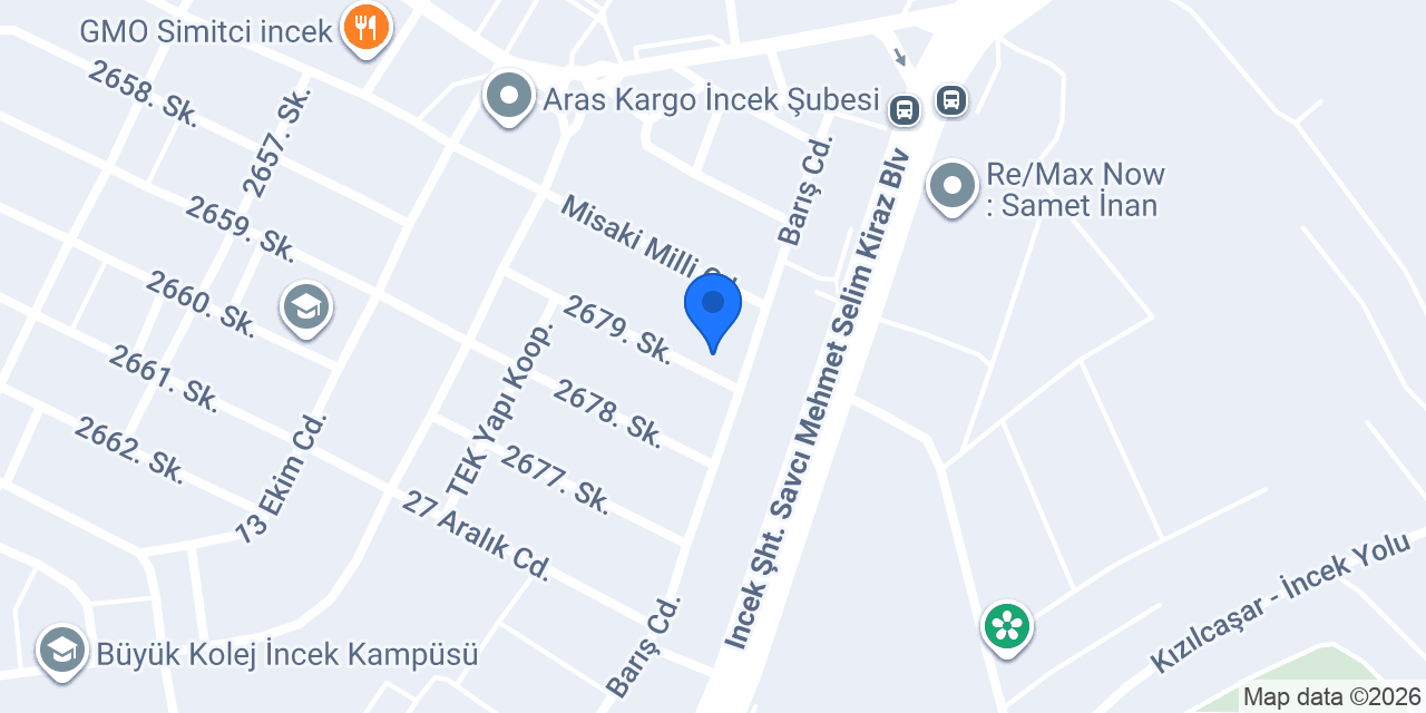 İncek Aden Pansiyon Otel Ankara konumu