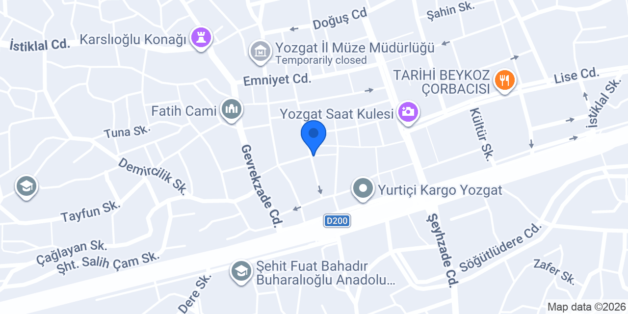 Şadırvan Taksi konumu