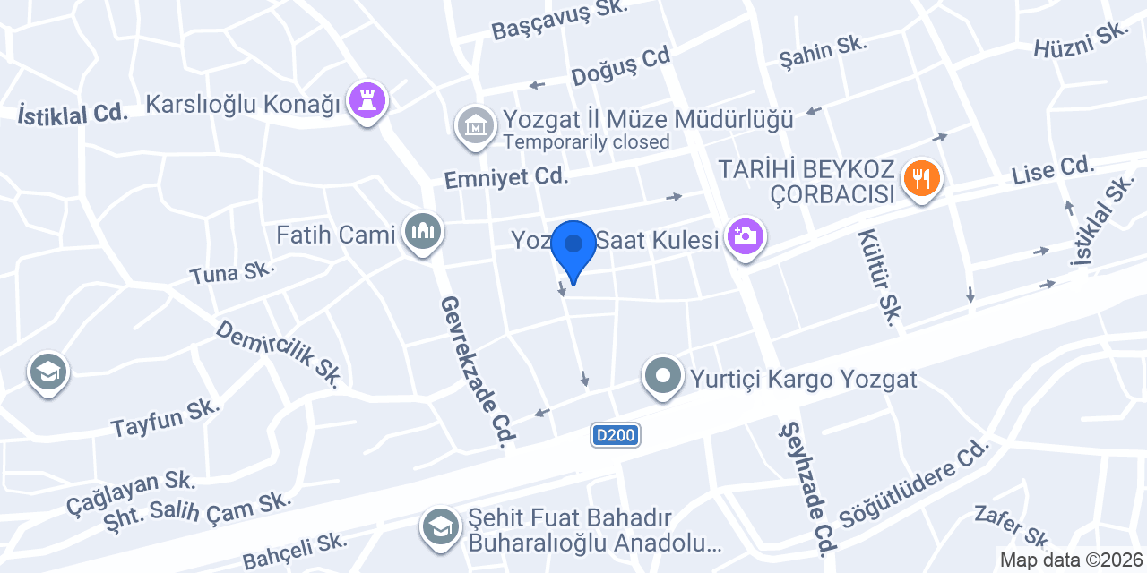 Eczane Gülseda konumu