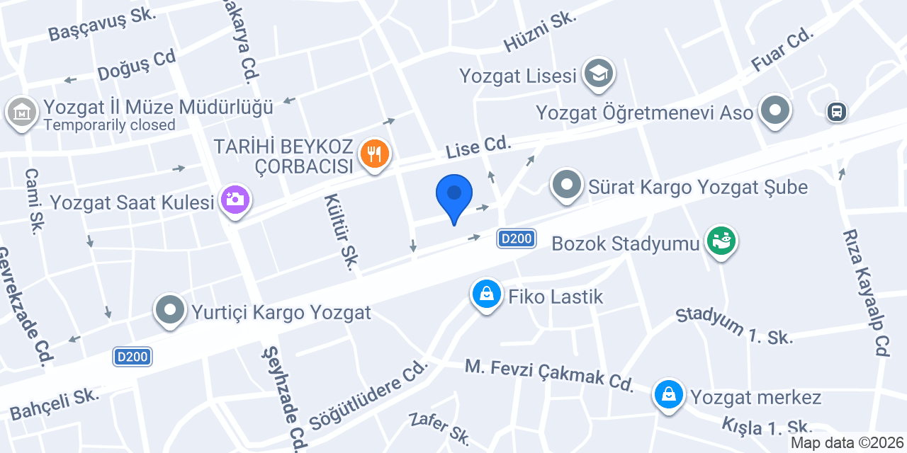 Mod Kuaför Yozgat konumu