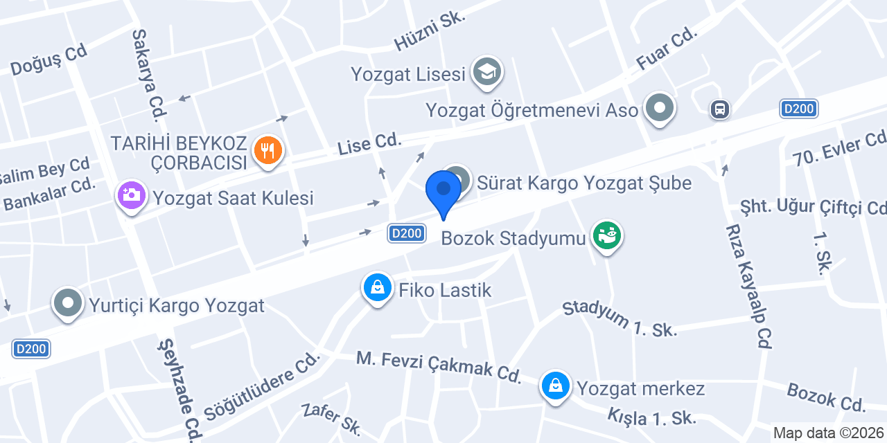 La Mia Pizza konumu
