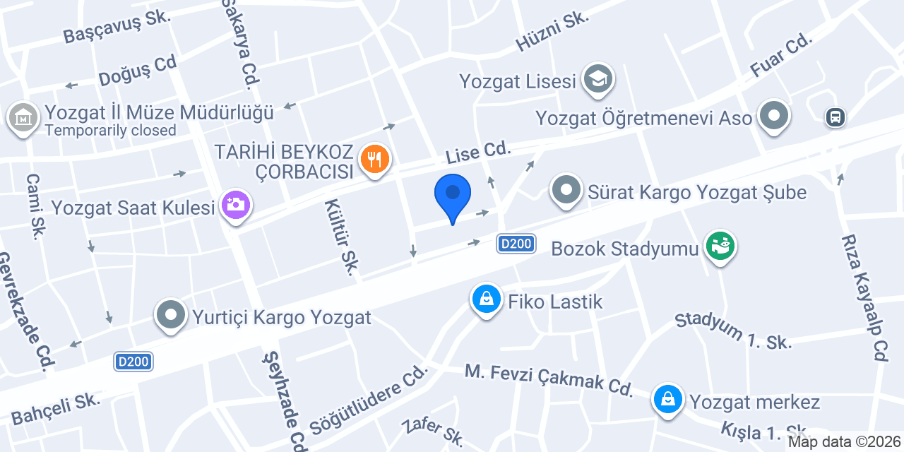 MSYAPI EMLAK YOZGAT konumu