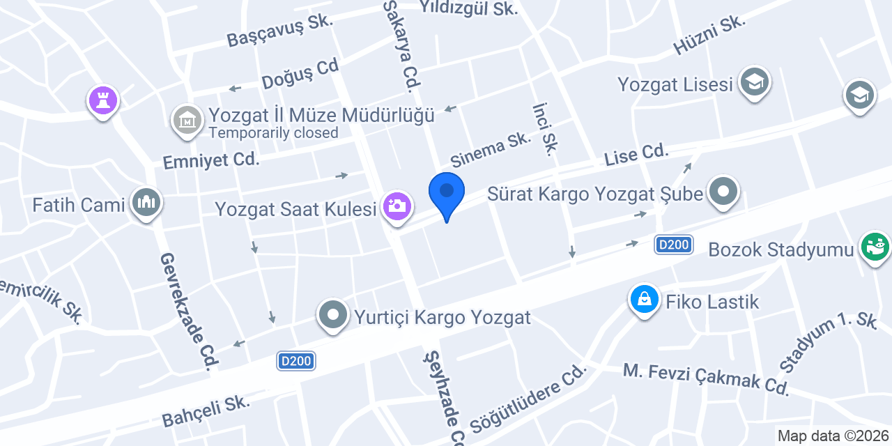 Tuğba Eczanesi konumu