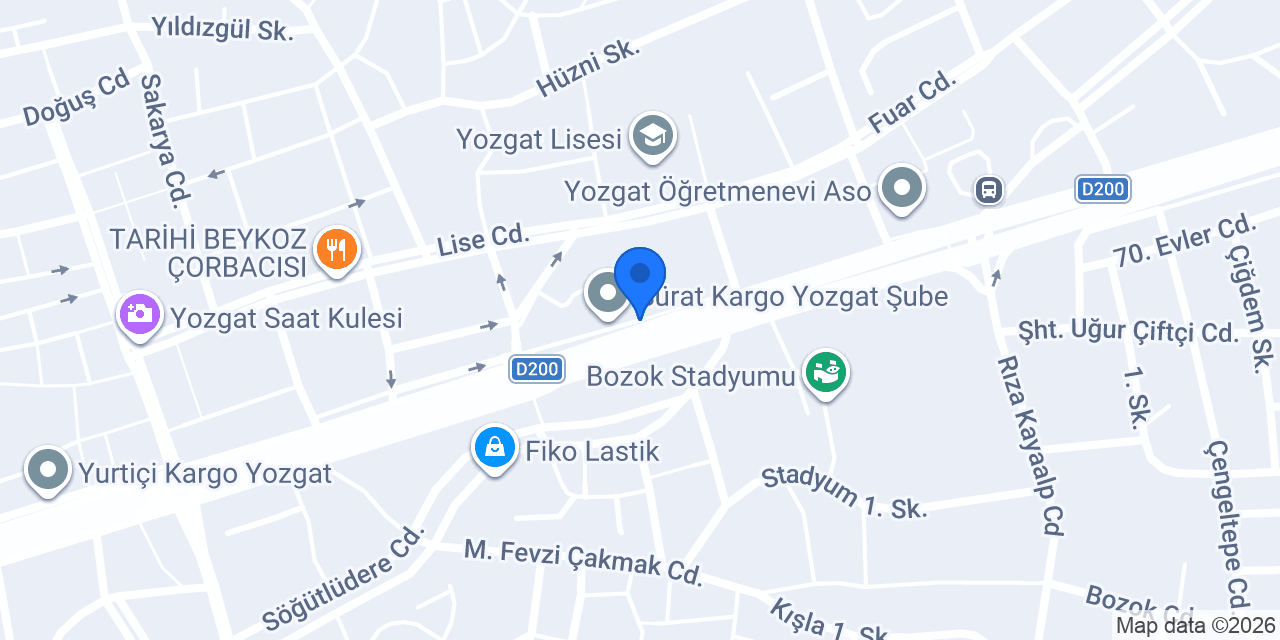 Yozgat Gümüş Tur konumu