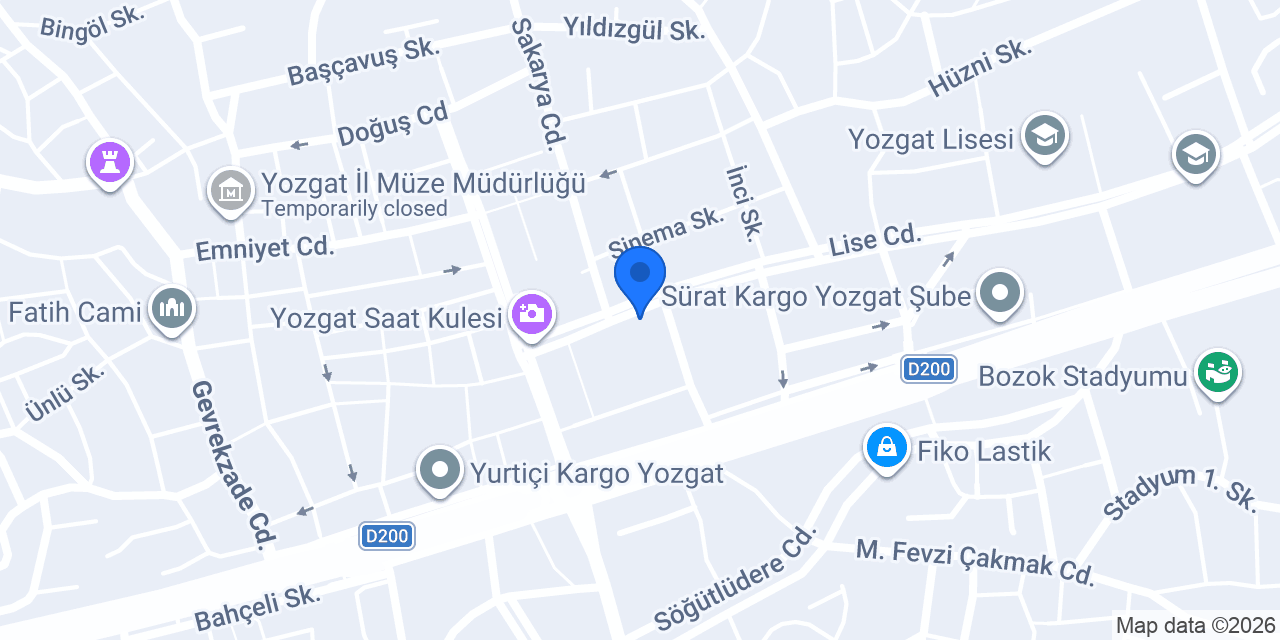 Koçak Optik konumu