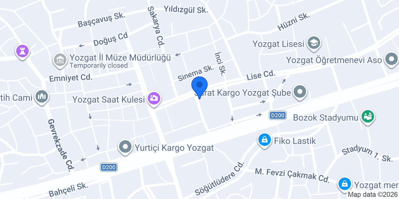 Taksi Yozgat konumu